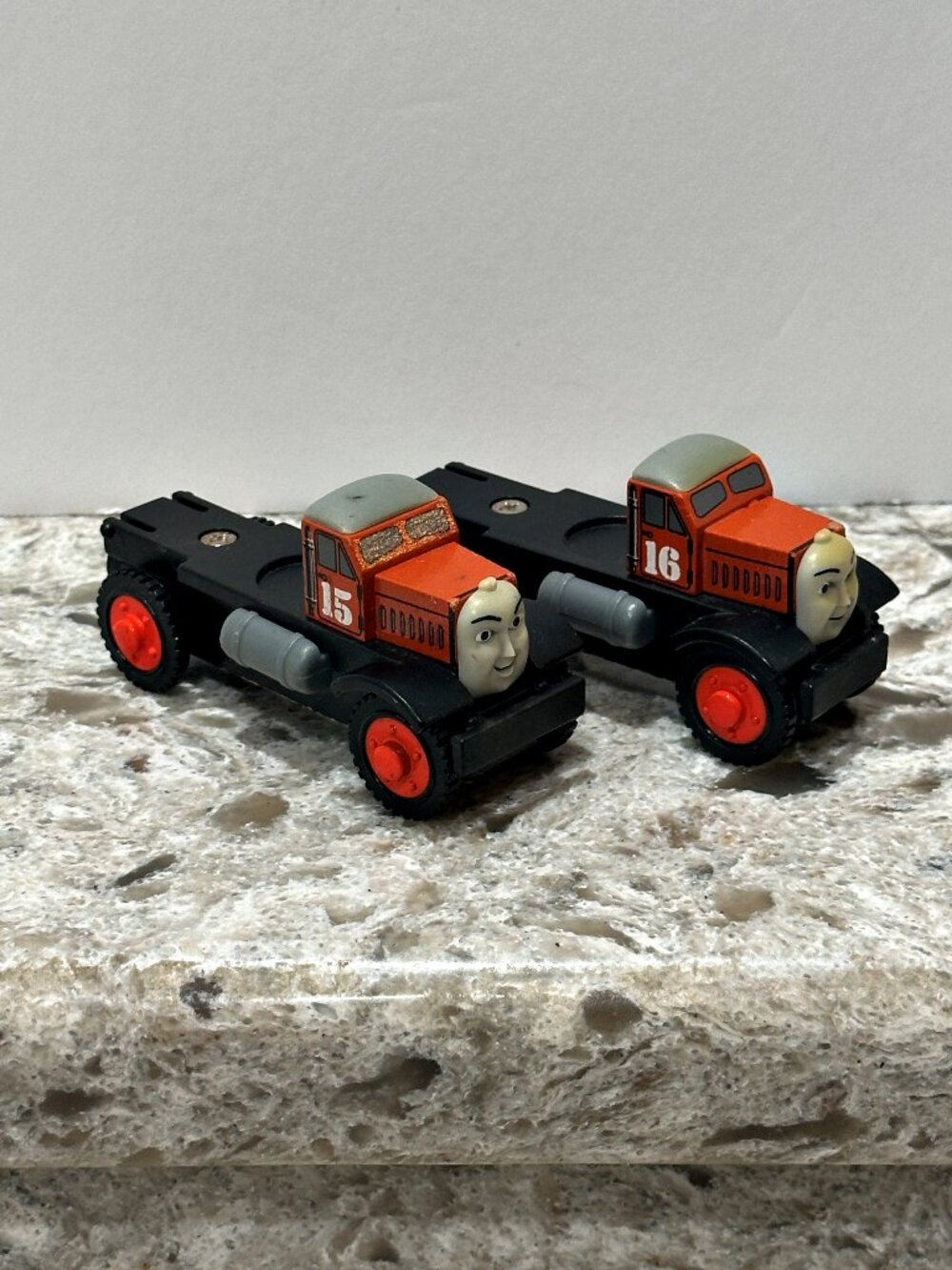 Thomas & Friends Wooden Railway Max & Monty 15 16 Twin Dump Trucks Incomplete